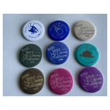 Lot of Collectible Vincennes Rendezvous Buttons