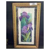 Framed Signed Flower Picture