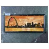 Framed Velvet St. Louis Scene