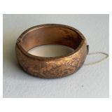 Vintage Copper Clasp Bangle Bracelet
