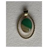 Tri-Colored Stone Pendant