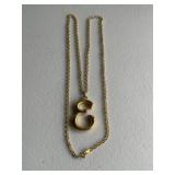 Necklace & 'E' Pendant