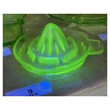 Vintage Uranium Glass Juicer