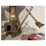 Vintage Metal Toy Backhoe