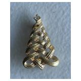 Vintage Christmas Tree Brooch