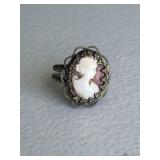 Vintage Adjustable Cameo Ring