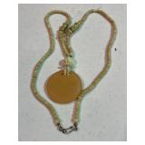 70's Vintage Peach Statement Necklace