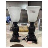 Ornate Pair of Vanity Lamps
