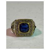 Estate Vintage Men's Sapphire Ring