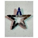 Austrian Crystal Star Brooch