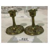 Vintage Brass Candleholders