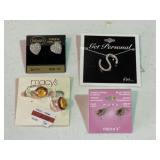 3 Pair New Earrings & Necklace