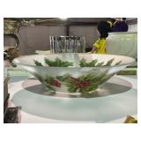 Large Frosted Holiday Centerpiece