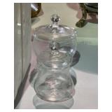 Etched Crystal Sugar & Creamer Set
