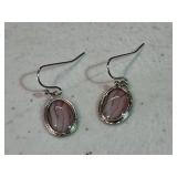 Rhodochrosite Gemstone Earrings