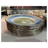 10 Piece Formation Vintage Metal Plates