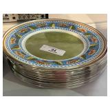 12 Piece Formation Vintage Metal Plates