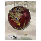 Large Glass Ball Christmas Ornament