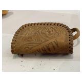 Vintage Hand Tooled Coin Purse