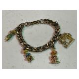 Enamel Oriental Charm Bracelet
