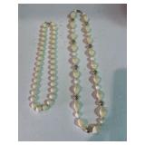 Vintage 70's White Beaded Necklace