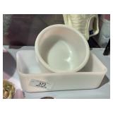 Vintage Mixing Bowl & Baking Dish