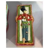 Vintage Toy Soldier Wood Cabinet Wood Box & Lid