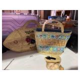 Hand Woven Fish Purse & Beach Bag