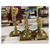 Sold Brass Candleholders