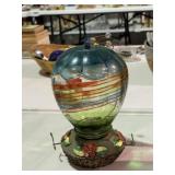 Glass Hummingbird Feeder