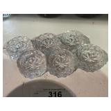 6 Waterford Crystal Salts