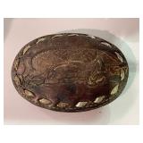 Leather Rattle Snake Belt Buckle