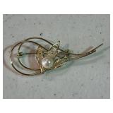 Vintage Pearl Brooch