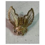 Signed Vintage Bee Brooch