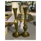 Sold Brass Bud Vases