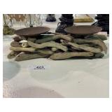 Driftwood & Metal Candleholders