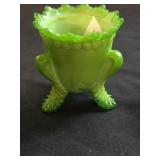 Vintage Boyd Green Slag Forget Me Not Toothpick