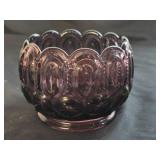 Vintage Weishar Amethyst Moon & Stars Rose Bowl