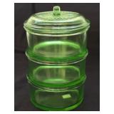Hazel Atlas Uranium Refrigerator Container Set