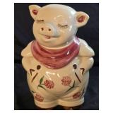 Vintage Shawnee Pottery Smiley Pig Cookie Jar