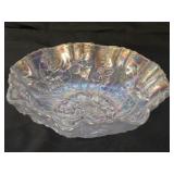 Vintage Imperial Glass Opalescent Luster Rose Bowl