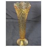 Vintage Fenton Colonial Amber Funeral Vase
