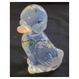 Vintage Fenton Opalescent Hand Painted Duck