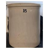15 Gallon Stoneware Crock