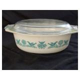 Vintage Pyrex Promo Bluebird Casserole Dish