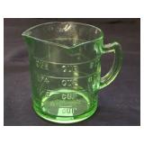 Vintage Kellogg's Uranium Glass Measure Cup