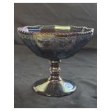 Imperial Glass Zodiac Carnival Glass Compote