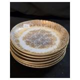Set of 5 Limoges Dickenson's Dessert Plates