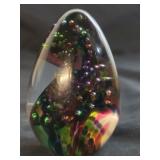 Glass Egg Paperweight