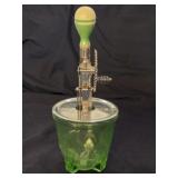 Vintage Uranium Glass Hand Mixer/Egg Beater
